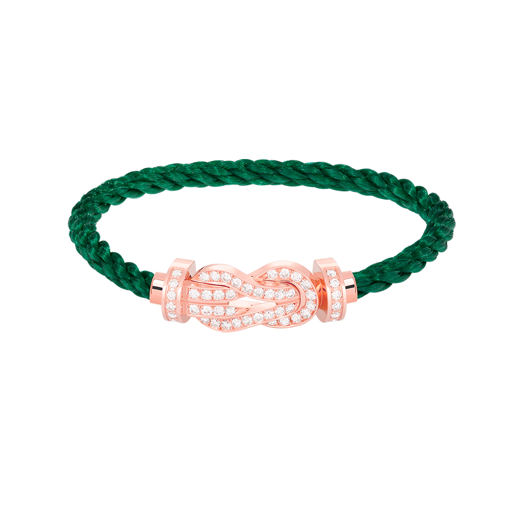 [BIJOUX]CHANCE LARGE 8 FIGURE BUCKLE FULL DIAMOND BRACELET ROSE GOLD