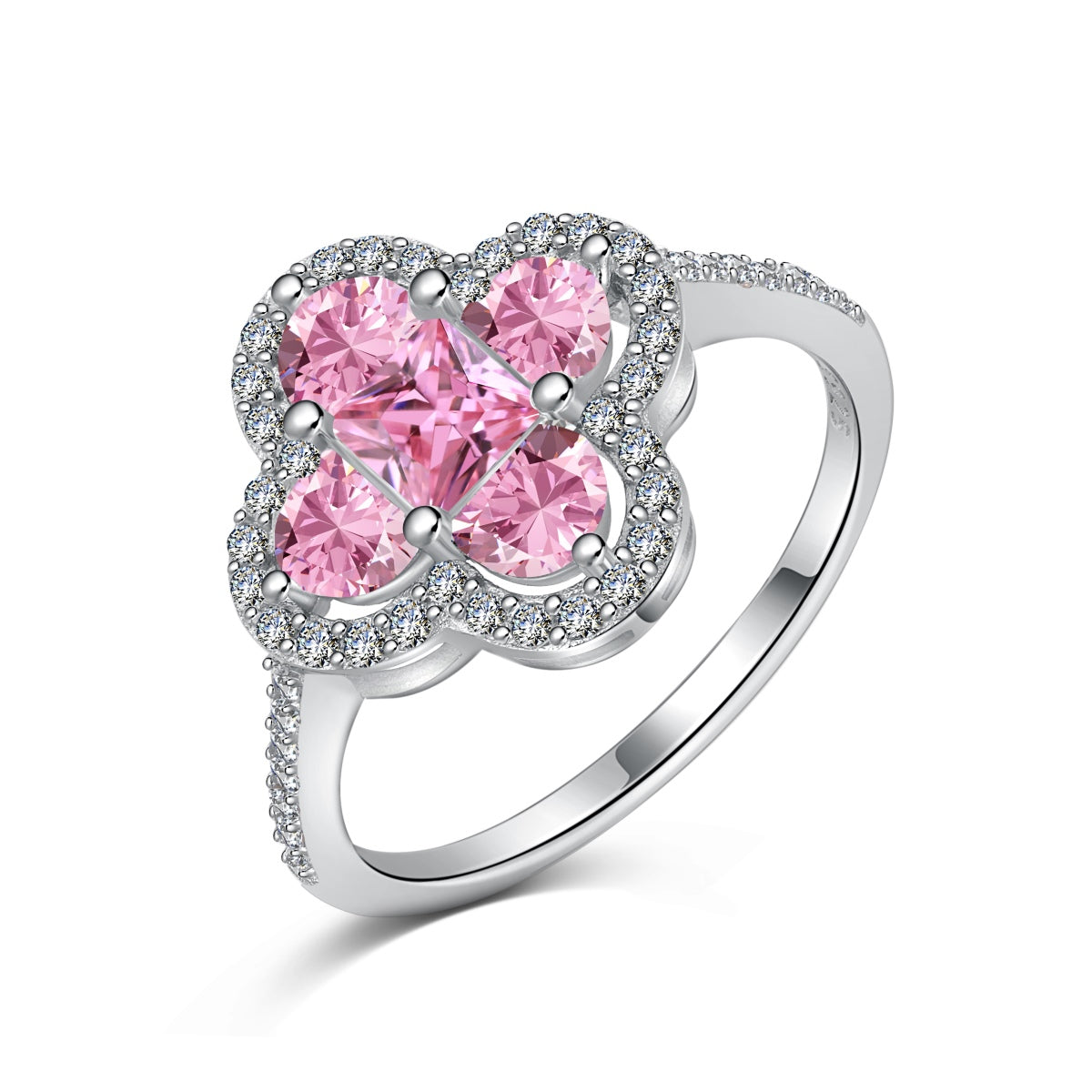 [Goodv]Luxurious Eternity Flower Shape Banquet Ring