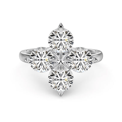 [Goodv]Four-Leaf Clover Eight-Pointed Star Ring