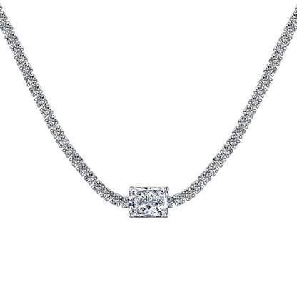 [Goodv]2.0 carat Ornate Emerald Cut Necklace