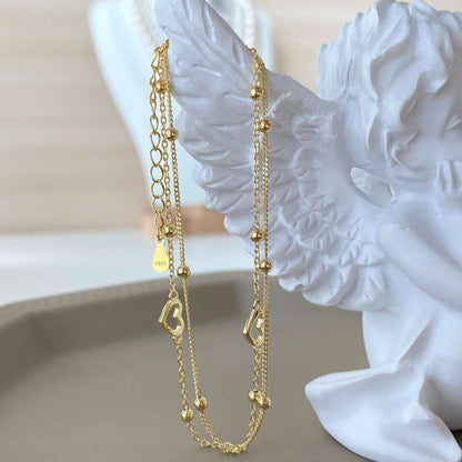 [Goodv]Dainty Double Layer Love Heart Bracelet