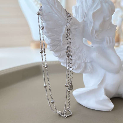 [Goodv]Dainty Double Layer Love Heart Bracelet