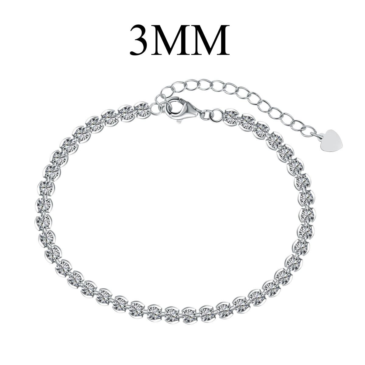 [Goodv]Ornate  Sparkling Round Cut Daily Bracelet
