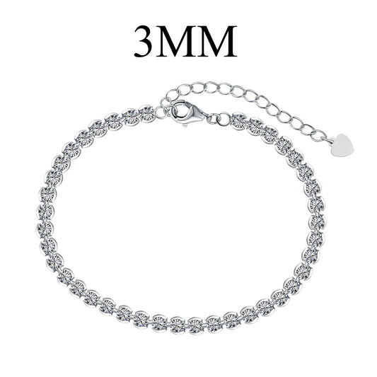 [Goodv]Ornate  Sparkling Round Cut Daily Bracelet