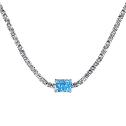 [Goodv]2.0 carat Ornate Emerald Cut Necklace