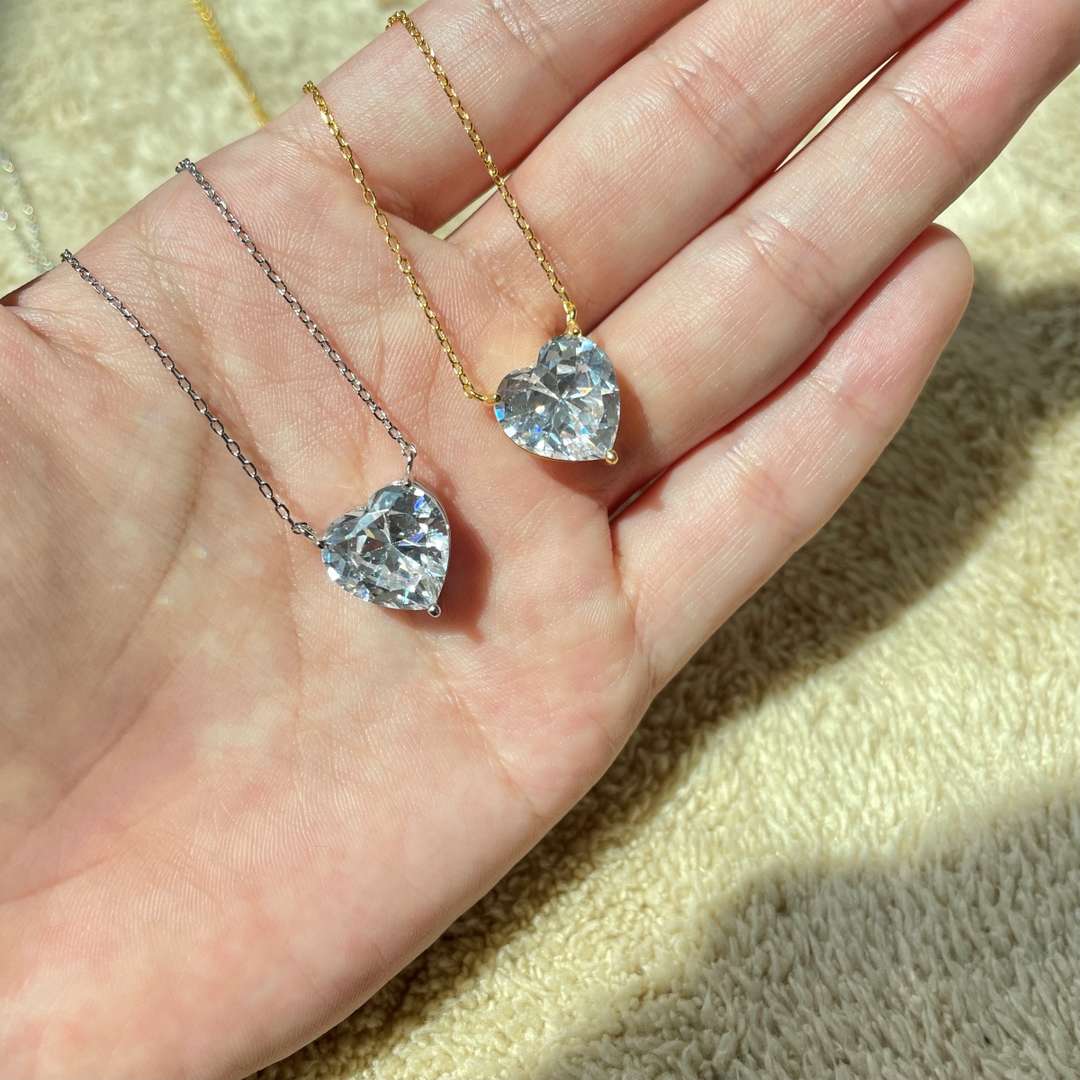 [Goodv]6.0 carat Radiant Heart Shape Necklace