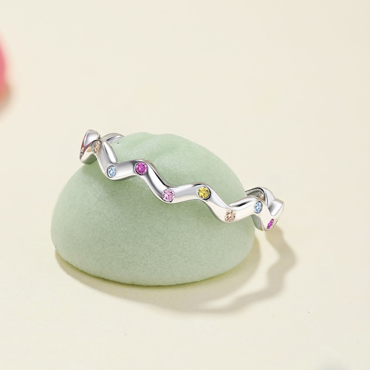 [Goodv]Ornate Vibrant Round Cut Daily Ring