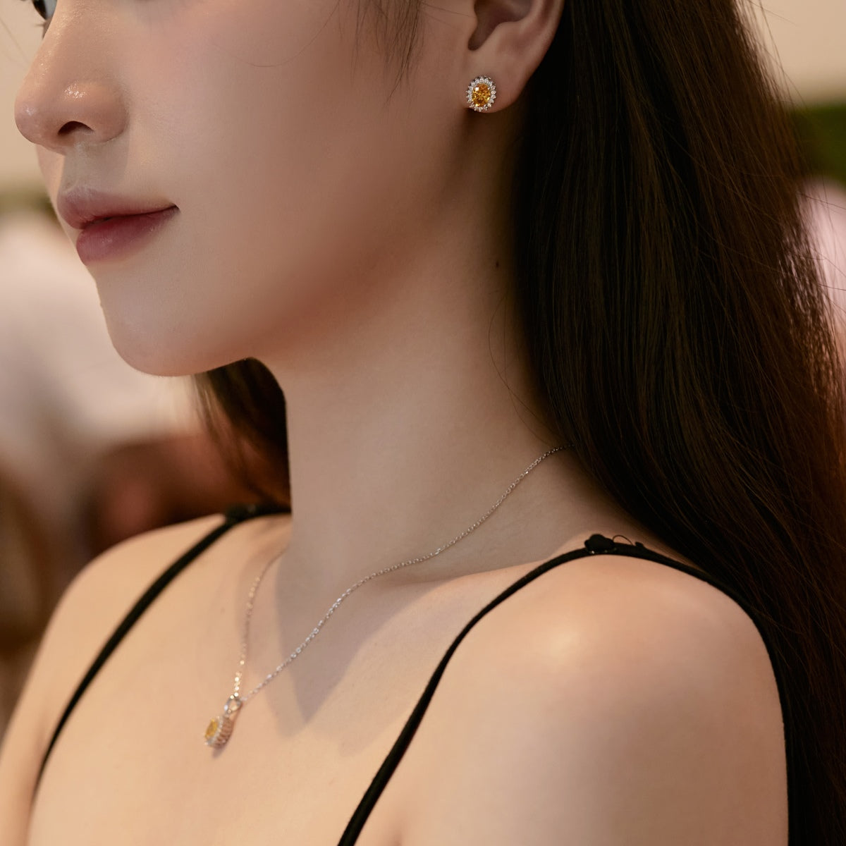 [Goodv]Delicate Radiant Oval Cut Daily Earrings