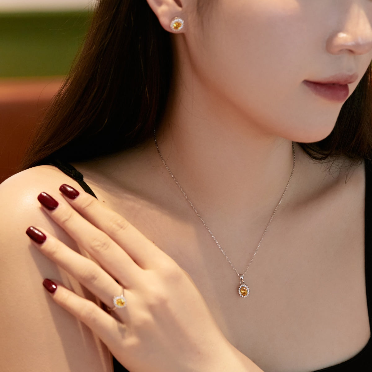 [Goodv]Delicate Radiant Oval Cut Daily Earrings