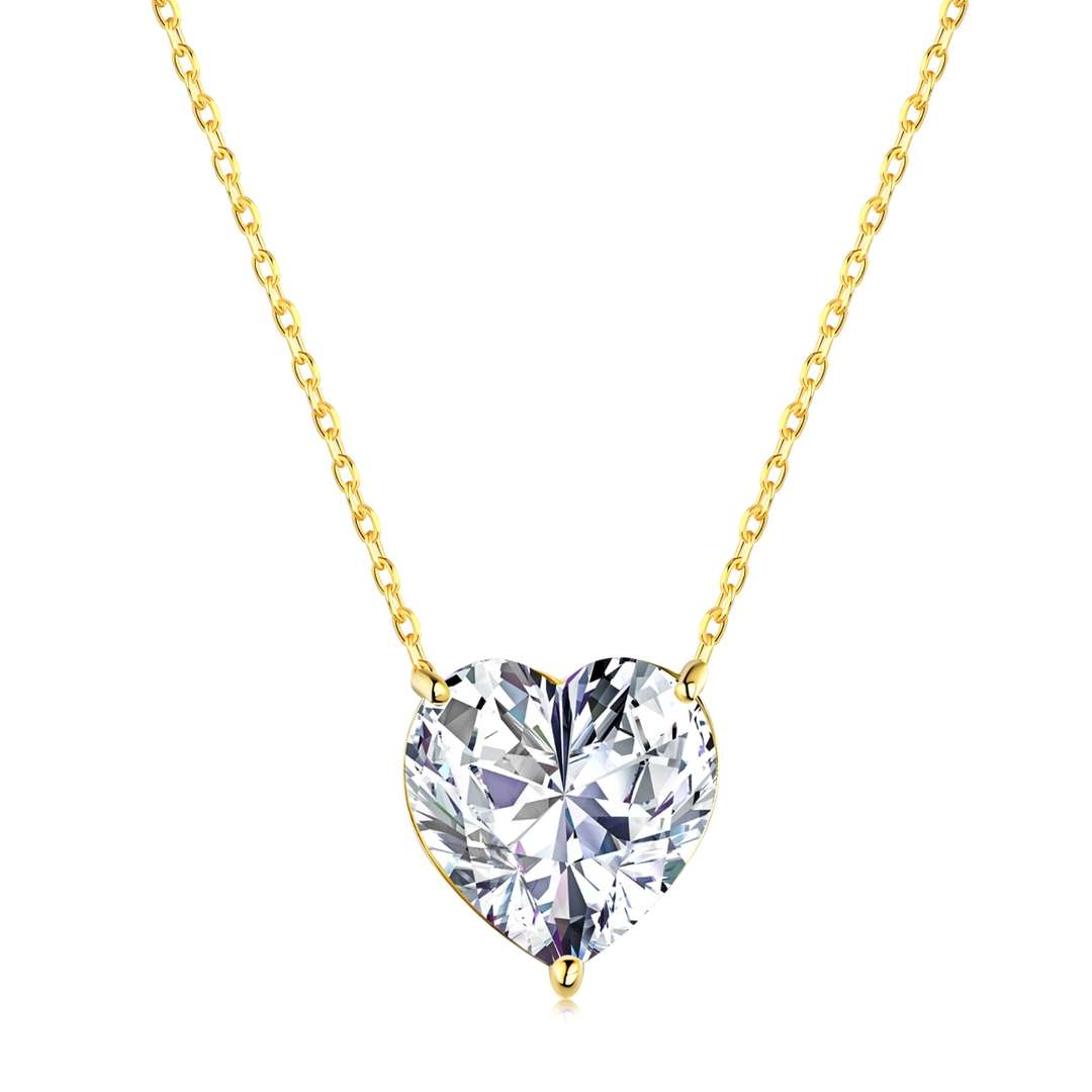 [Goodv]6.0 carat Radiant Heart Shape Necklace