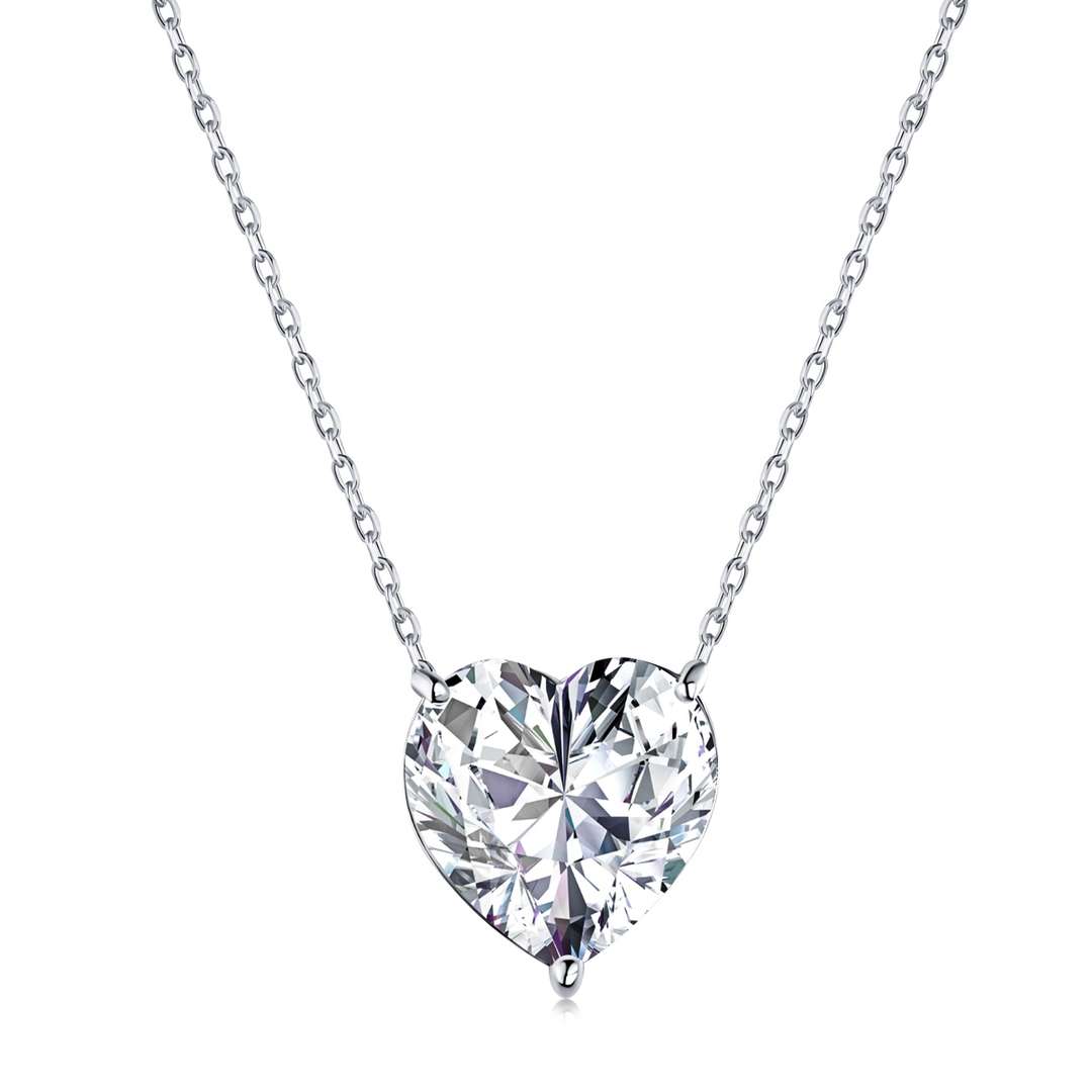 [Goodv]6.0 carat Radiant Heart Shape Necklace
