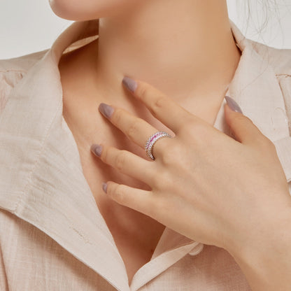 [Goodv]Ornate Colorful Radiant Cut Daily Ring