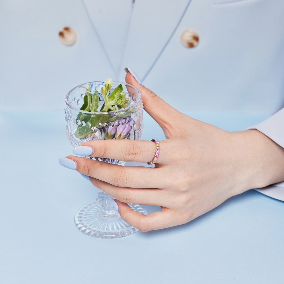 [Goodv]Dazzling Resplendent Round Cut Party Ring