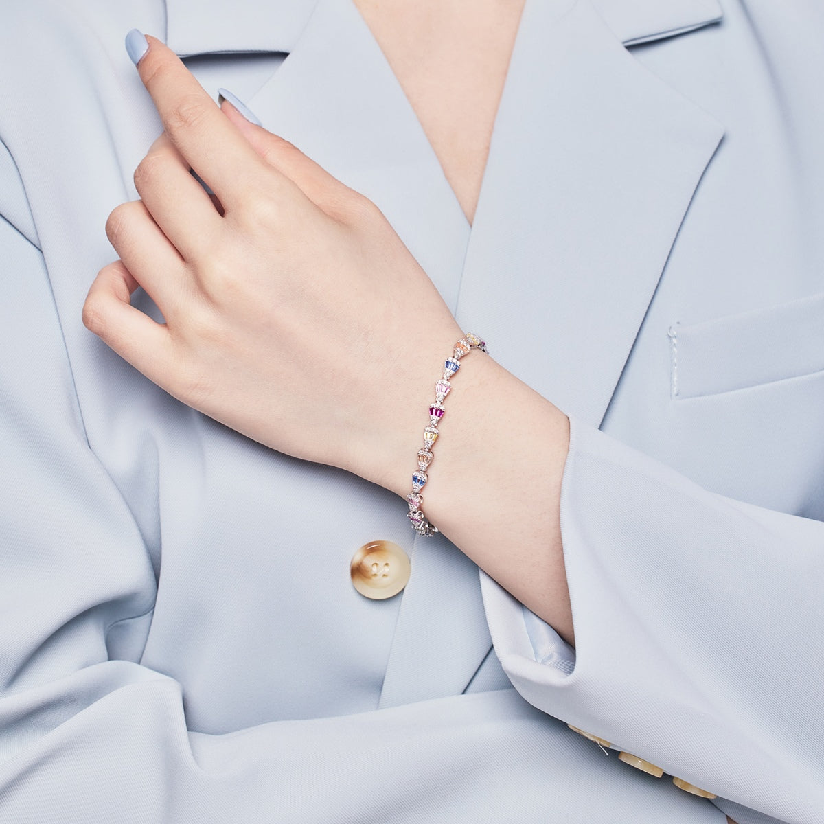 [Goodv]Radiant Water Drop Shape Daily Bracelet