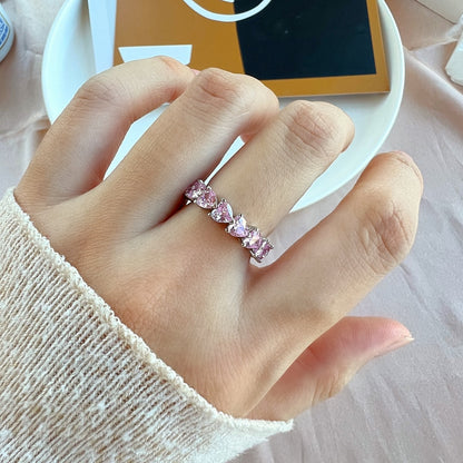 [Goodv]0.25 Carat Radiant Romance Heart Cut Lover Ring