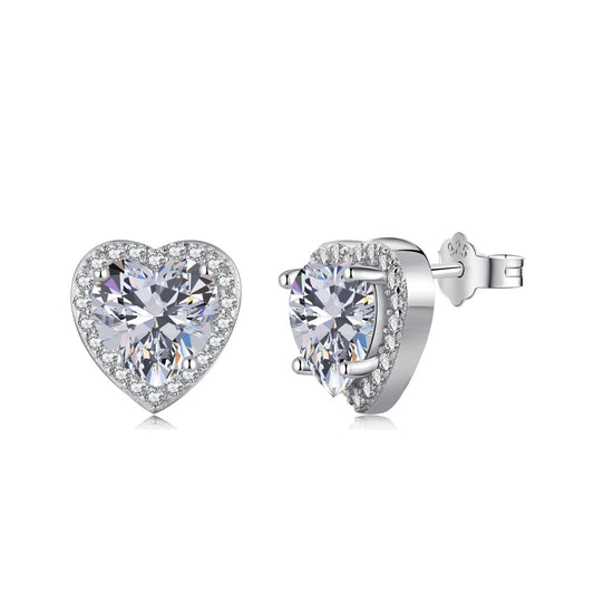 [Goodv]Sparkling Heart Shape Lover Earrings