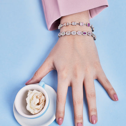 [Goodv]Dainty Charming Emerald Cut Daily Bracelet