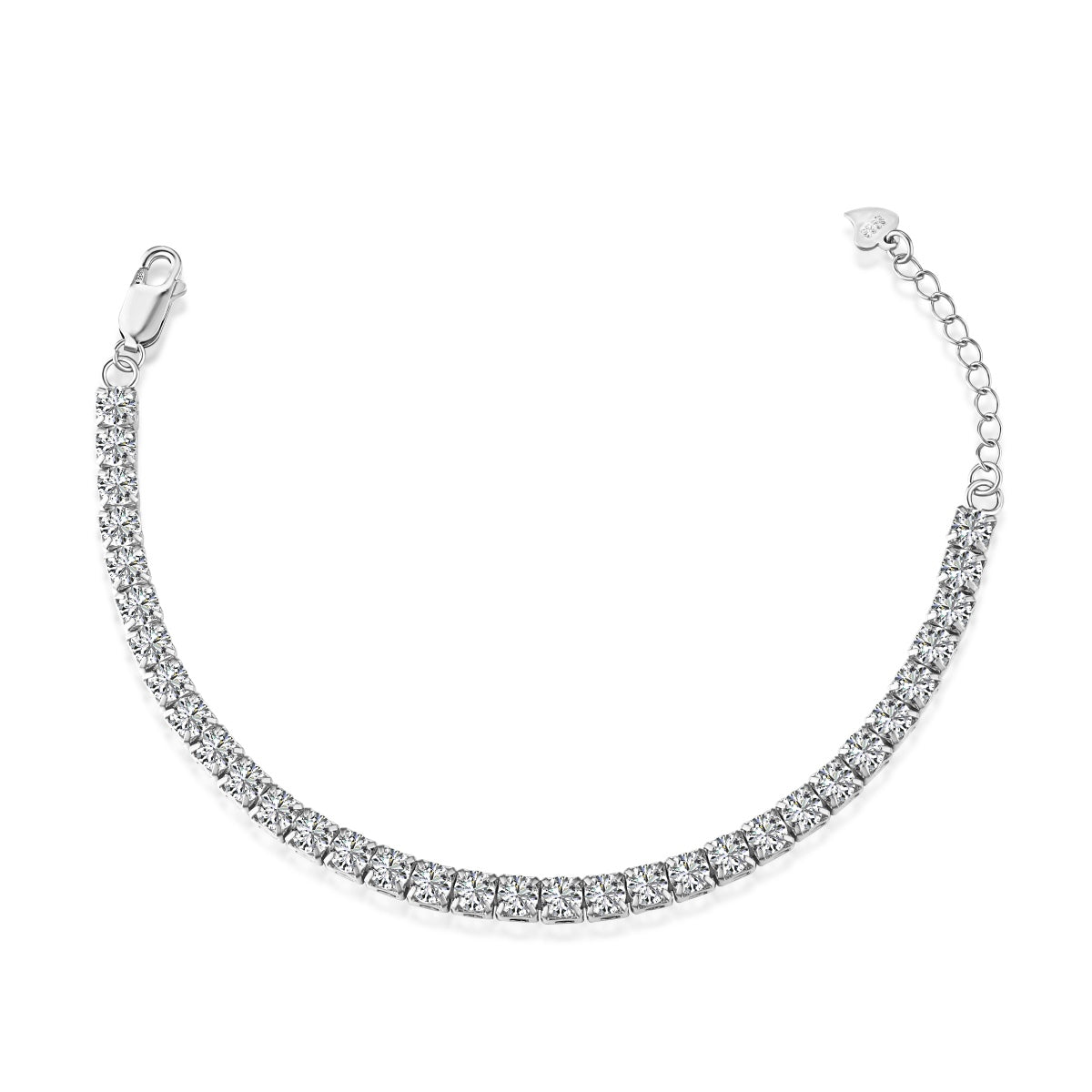 [Goodv]Sparkling Radiant Princess Cut Tennis Bracelet