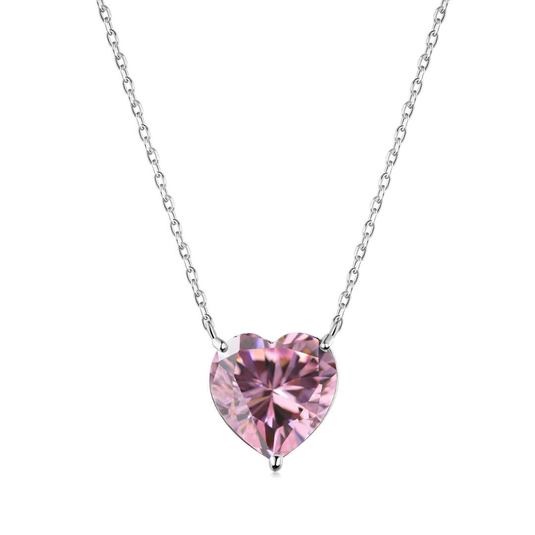 [Goodv]6.0 carat Radiant Heart Shape Necklace