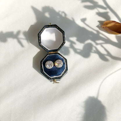 [Goodv]Classic Princess Round Shape Earrings