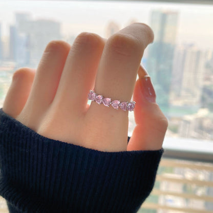 [Goodv]0.25 Carat Radiant Romance Heart Cut Lover Ring