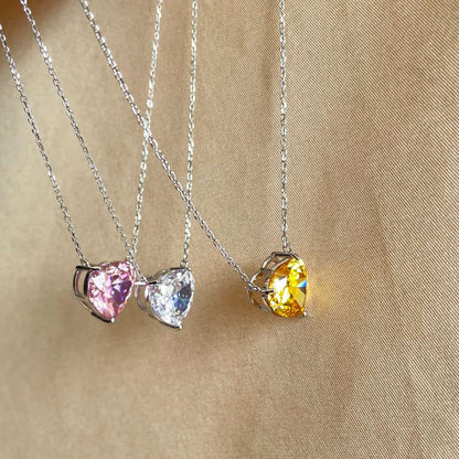 [Goodv]6.0 carat Radiant Heart Shape Necklace