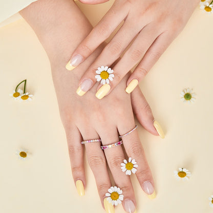 [Goodv]Dazzling Lustrous Round Cut Tennis Ring