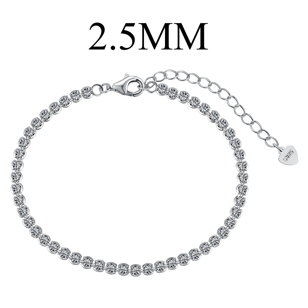 [Goodv]Dazzling Sparkling Round Cut Daily Bracelet