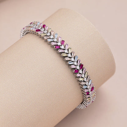 [Goodv]Dainty Radiant Emerald Cut Daily Bracelet