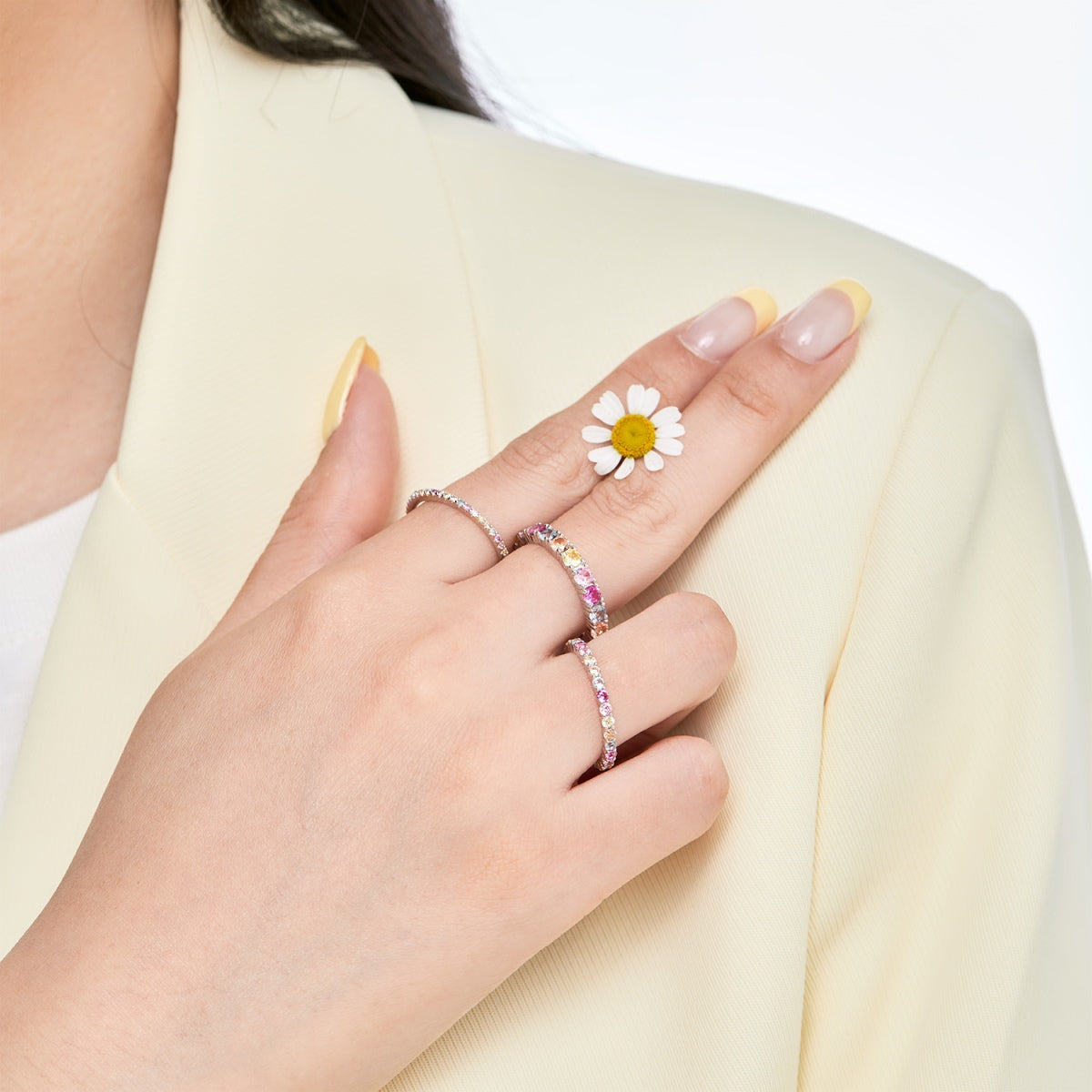 [Goodv]Elegant Vivid Round Cut Daily Ring