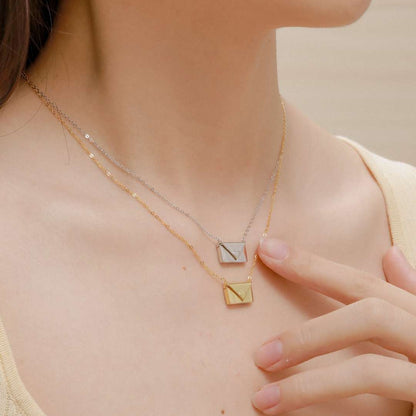 [Goodv]Envelope Heart Shape Mother's Day Necklace