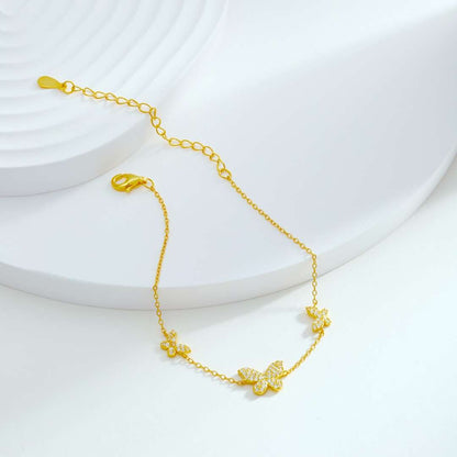 [Goodv]Delicate Butterfly Pendant Bracelet