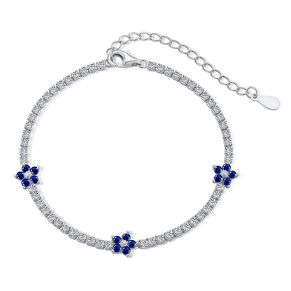 [Goodv]Sparkling Flower Shape Tennis Bracelet