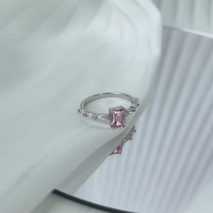 [Goodv]1.0 Carat Dainty Resplendent Radiant Cut Daily Ring