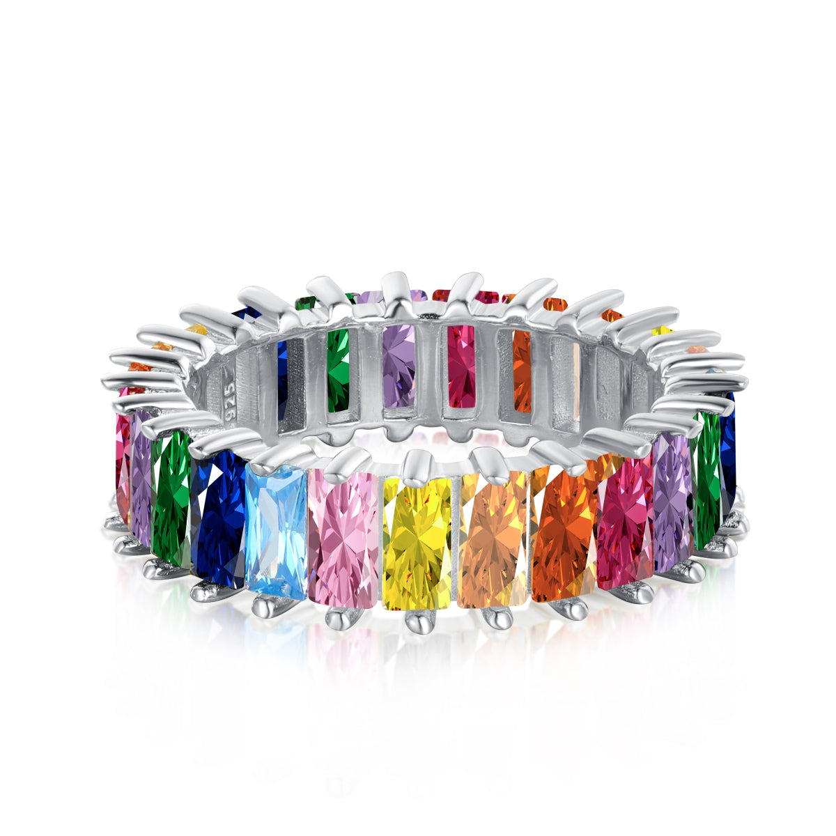 [Goodv]Unique Colorful Radiant Cut RIng
