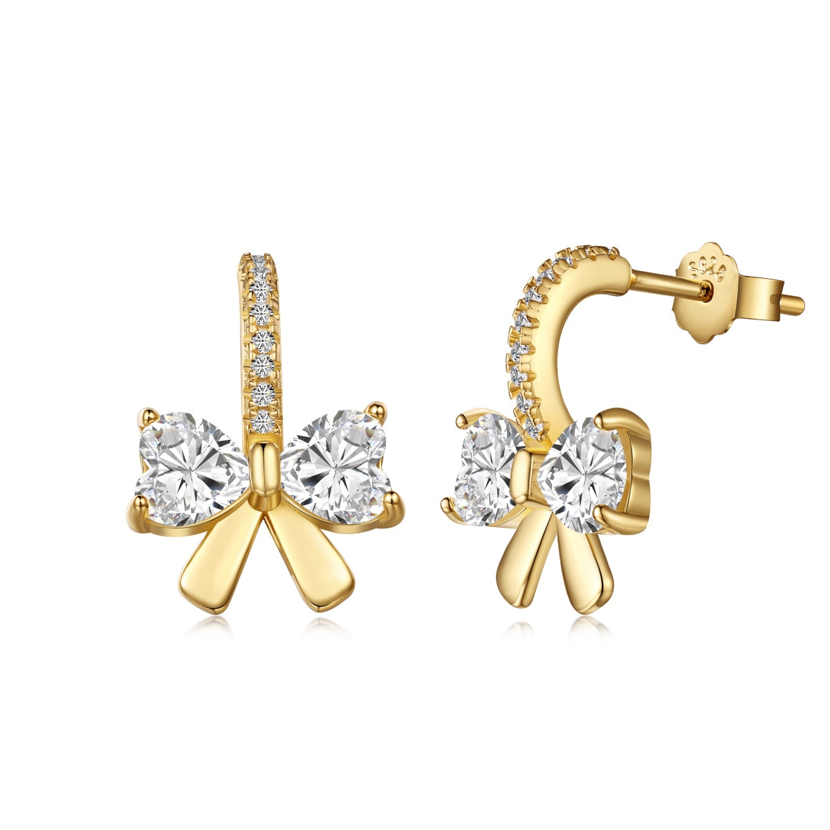 [Goodv]Exquisite Earrings With Heart-Shaped Bow Design