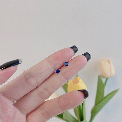 [Goodv]Sparkling Colorful Round Shape Earrings