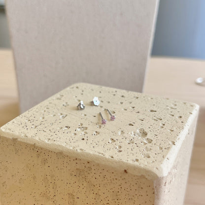 [Goodv]Delicate Solitaire Earrings