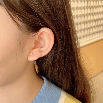 [Goodv]Delicate Solitaire Earrings