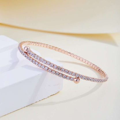 [Goodv]Row of Diamonds Round Fashion Bracelet