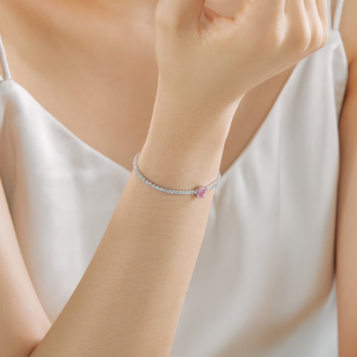 [Goodv]0.75 Carat Exquisite Oval Cut Daily Bracelet