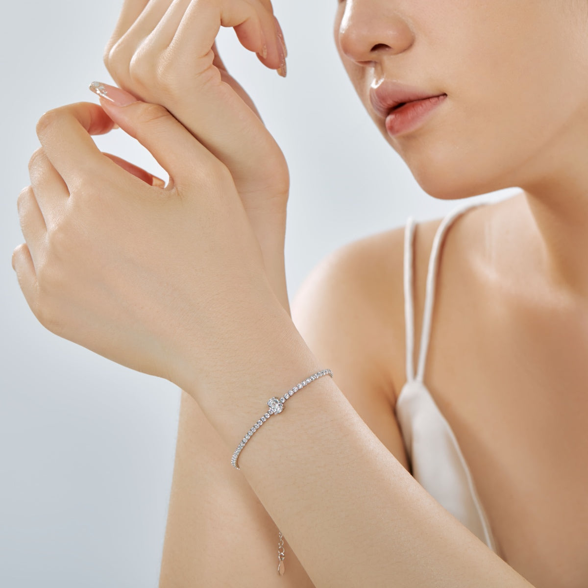 [Goodv]0.75 Carat Exquisite Oval Cut Daily Bracelet