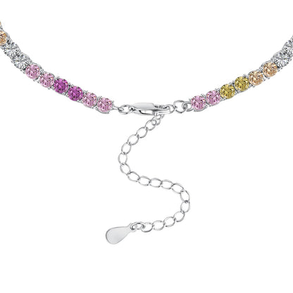 [Goodv]Delicate Colorful Tennis Necklace
