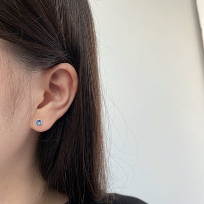 [Goodv]Sparkling Colorful Round Shape Earrings