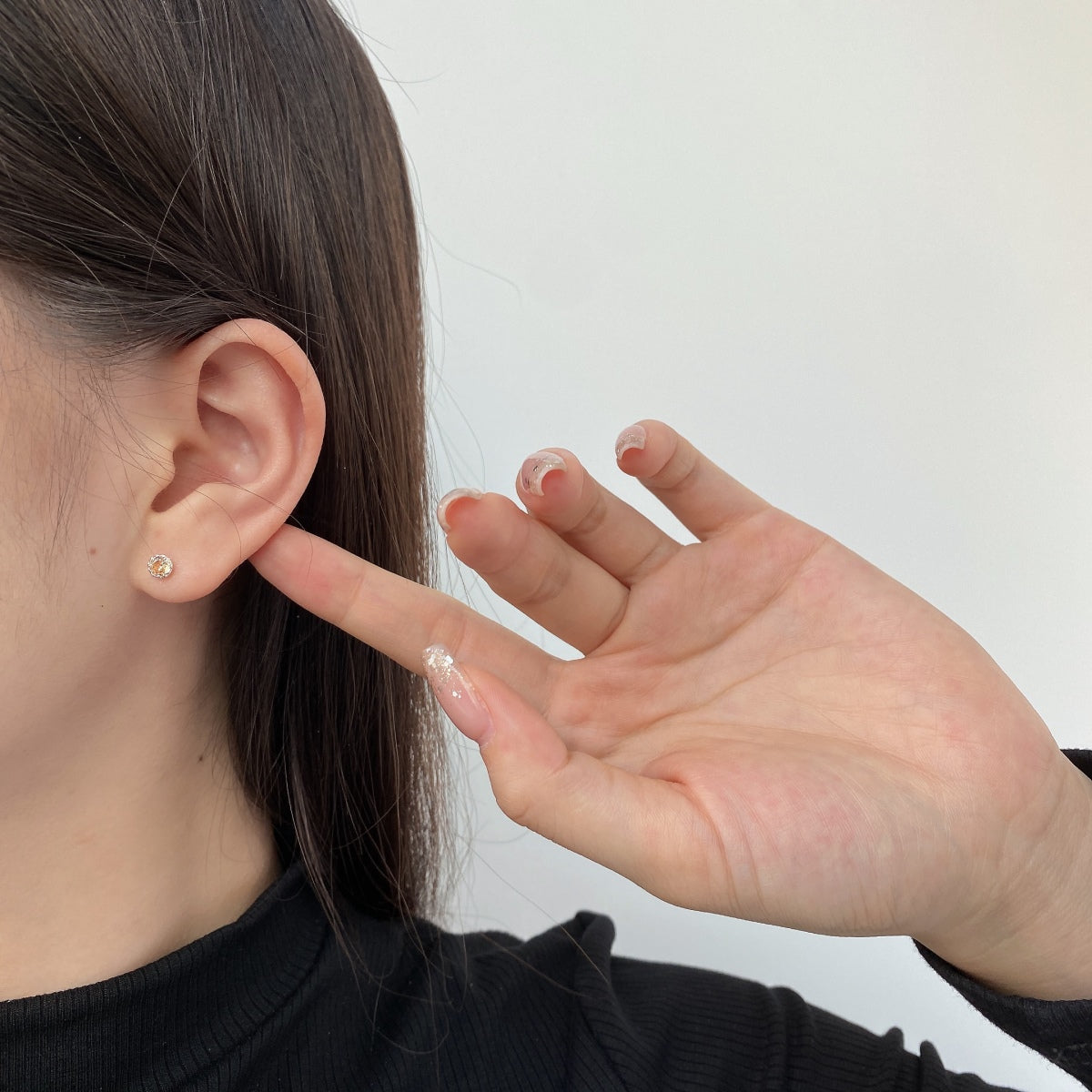 [Goodv]Sparkling Colorful Round Shape Earrings