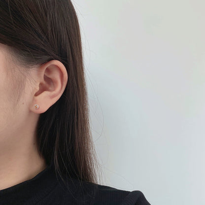 [Goodv]Sparkling Colorful Round Shape Earrings