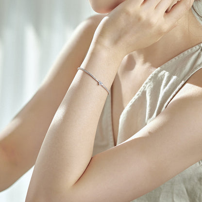 [Goodv]0.5 Carat Elegant Romantic Heart Shape Lover Bracelet