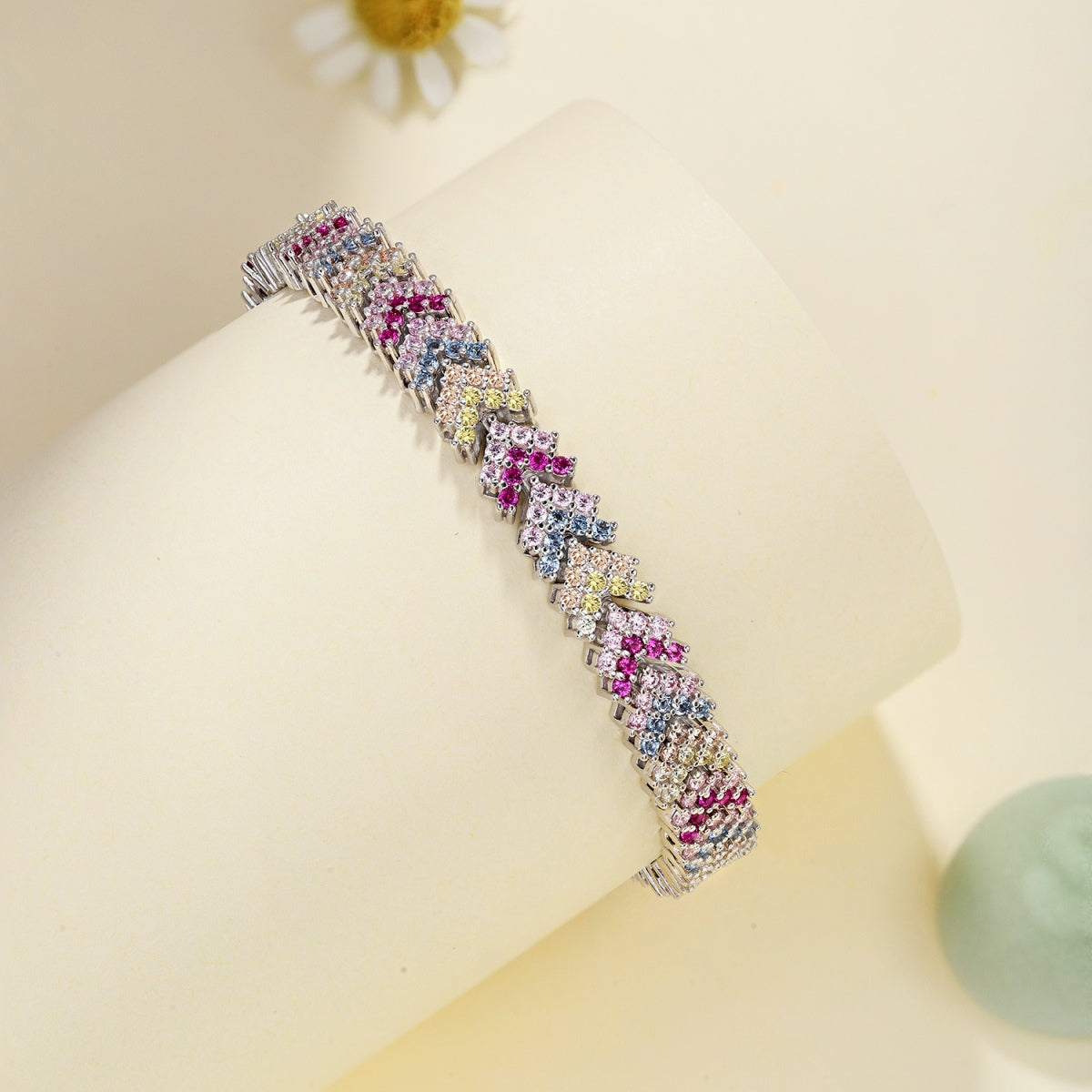 [Goodv]Ornate Sparkling Round Cut Party Bracelet