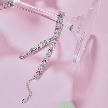 [Goodv]Ornate Sparkling Round Cut Party Bracelet