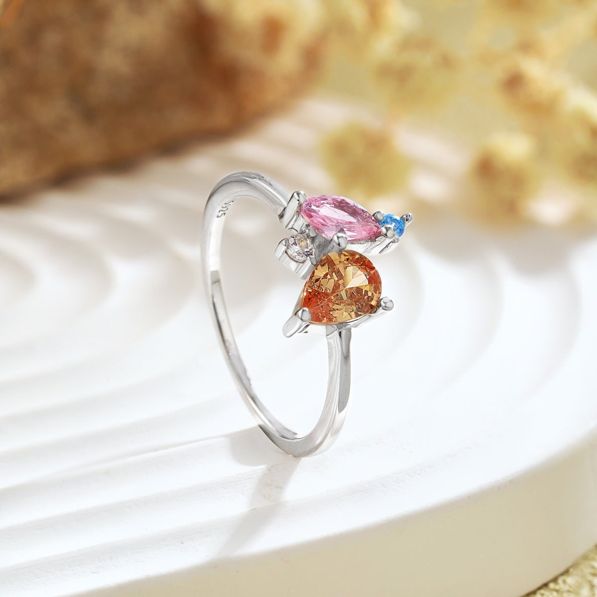 [Goodv]Radiant Colorful Multi Cut Daily Ring